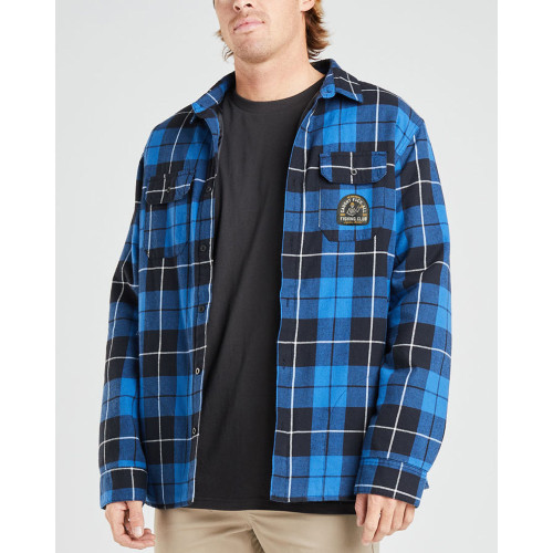 CAUGHT FK ALL PLAID JACKET - NAVY