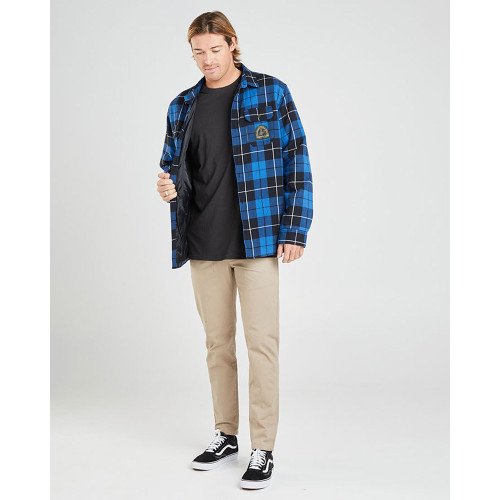 CAUGHT FK ALL PLAID JACKET - NAVY