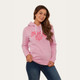 Ringers Western Melrose Womens Hoodie - Pastel Pink