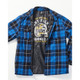 CAUGHT FK ALL PLAID JACKET - NAVY