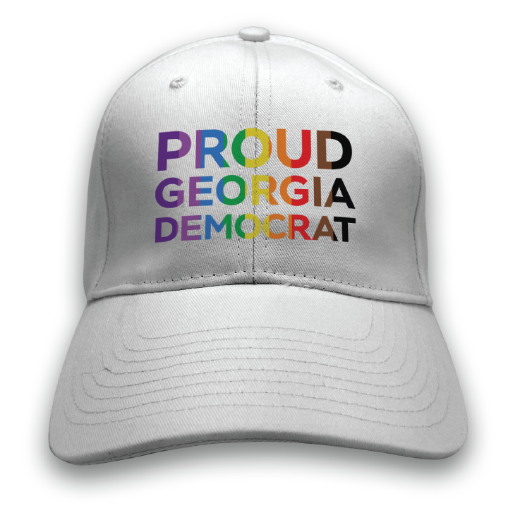 Proud Georgia Democrat (White Baseball 