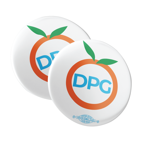 Peach Logo (2.25" Pin-Back Button -- Pack of Two!)