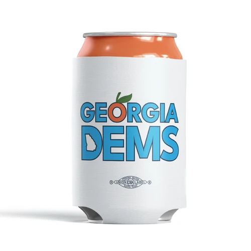 Georgia Dems (White Can Cooler)