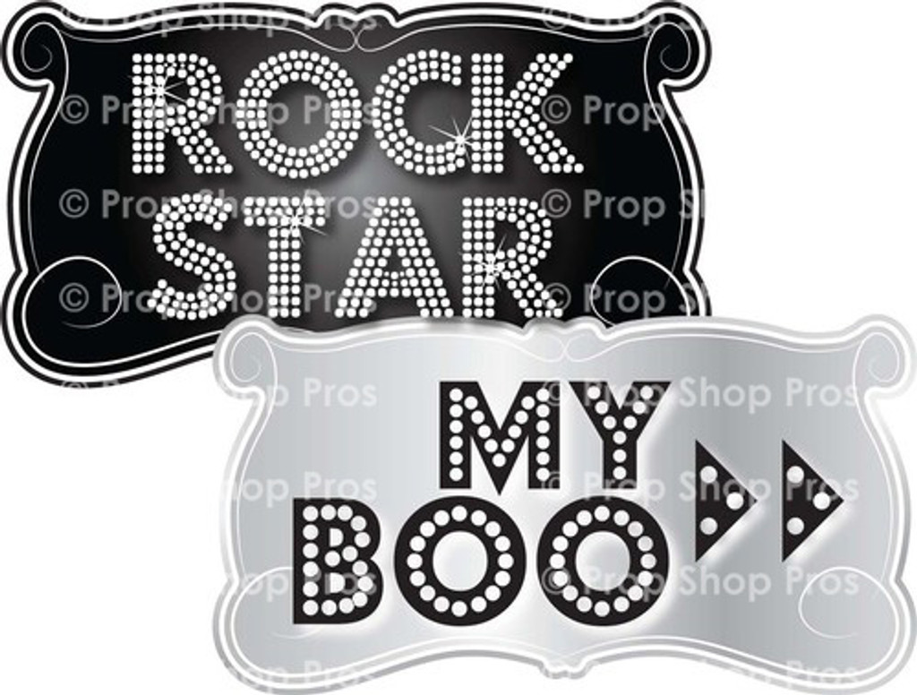 rock star photo booth props