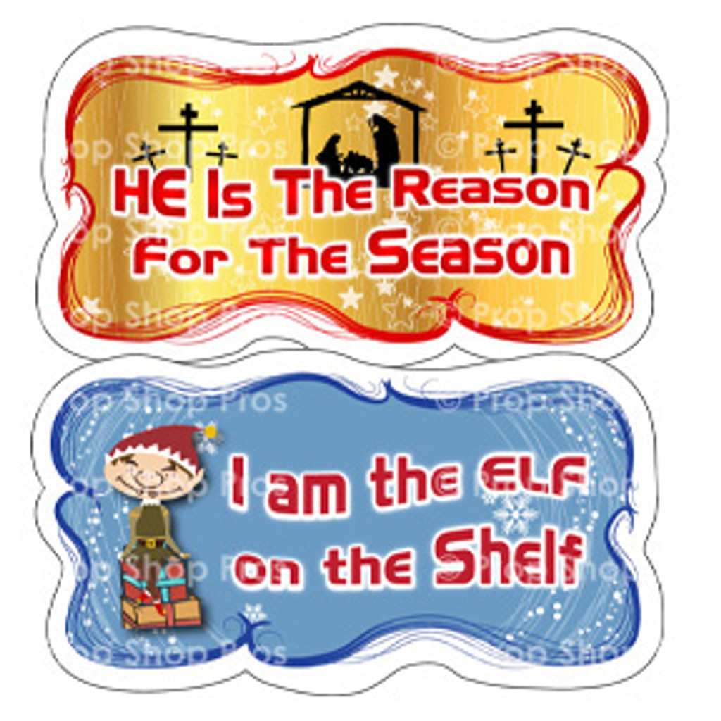 Christmas Signs | Traditional Complete | Photo Booth Props 