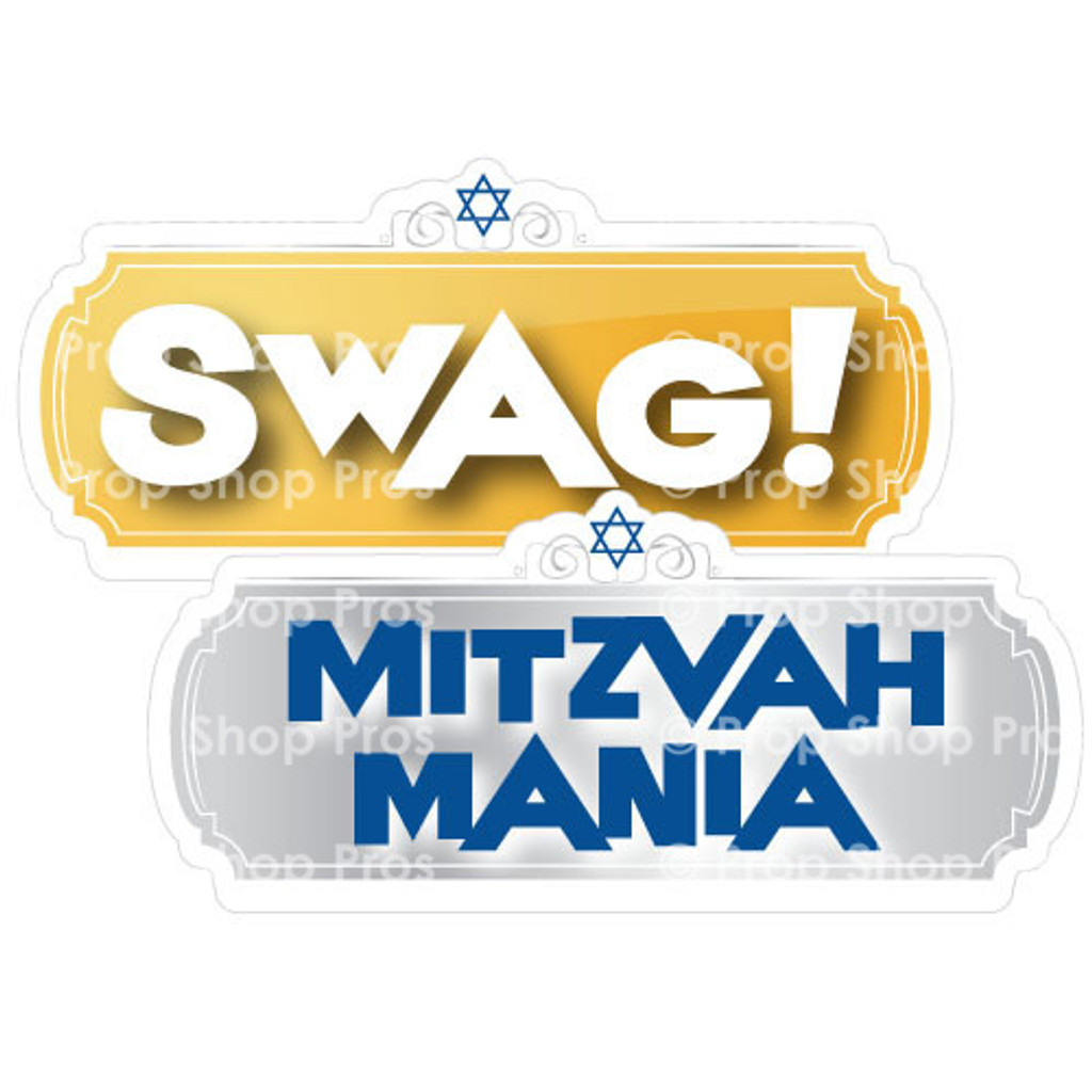Bar/Bat Mitzvah Signs | B-STOCK | Photo Booth Props | Prop Signs 