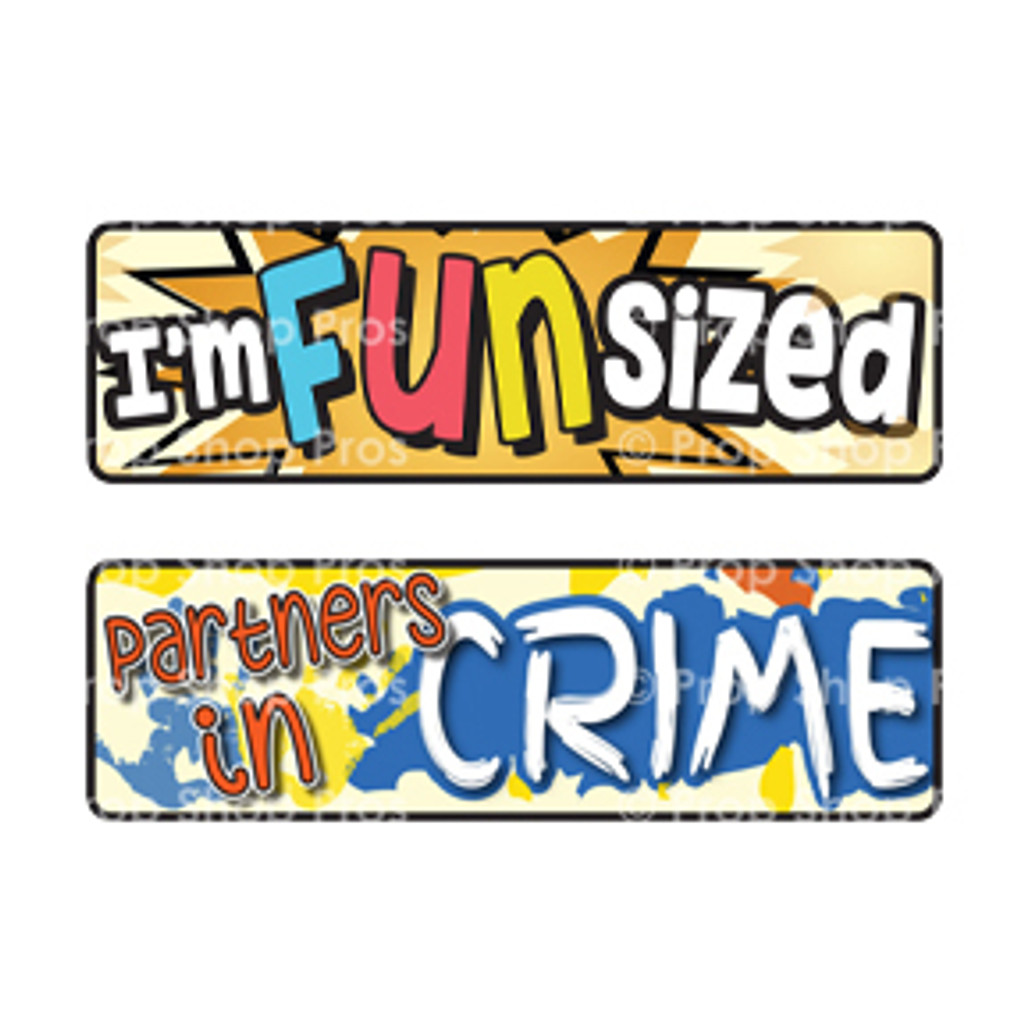Prop Shop Pros Kid Friendly Photo Booth Props I'm Funsized & Partners In Crime