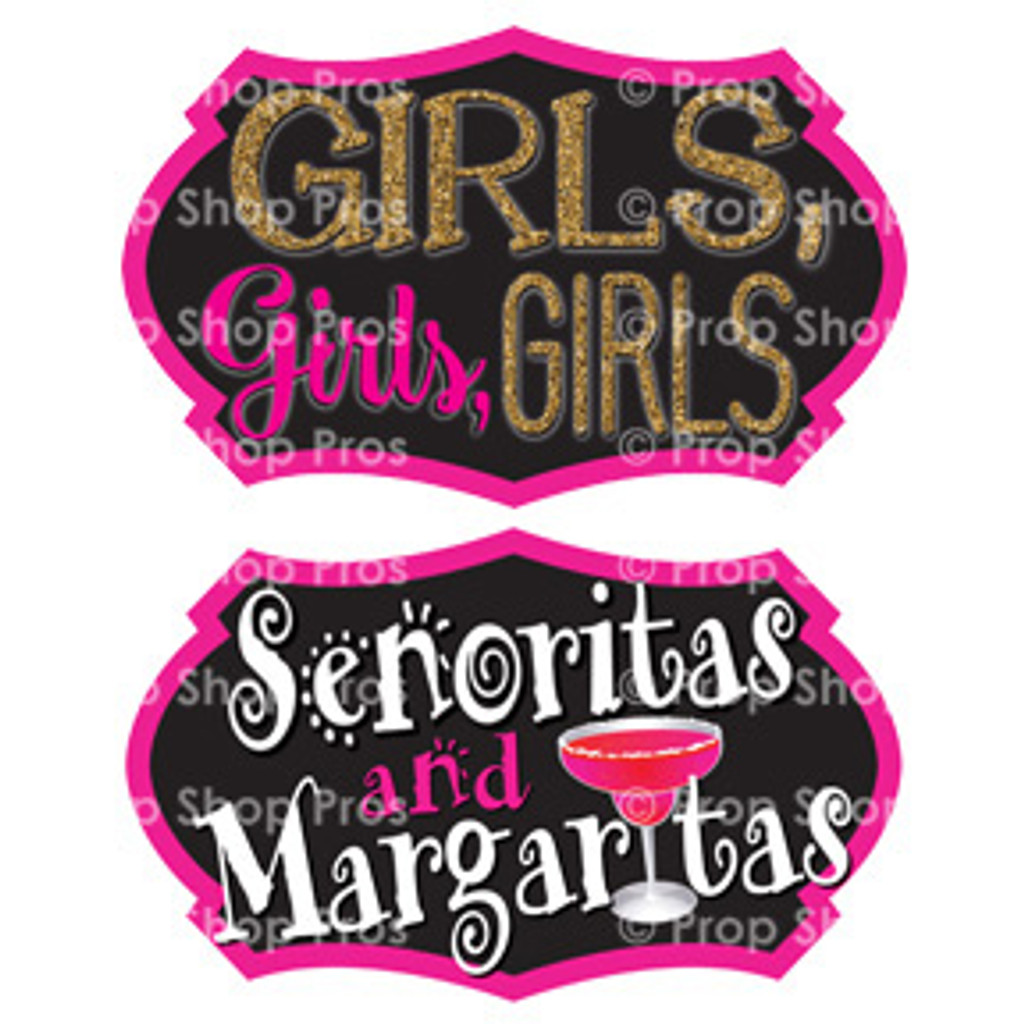 Ladies Night Out | Bachelorette Signs | B-STOCK | Photo Booth Props | Prop Signs