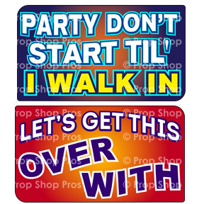 Party Signs | Anytime Party "13" | B-STOCK | Photo Booth Props | Prop Signs