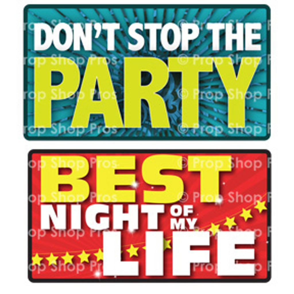 Party Signs | Anytime Party "18" | B-STOCK | Photo Booth Props | Prop Signs