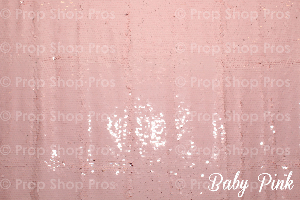 Baby Pink Large Sequin Photo Booth Backdrop | Photo Booth Backdrops 