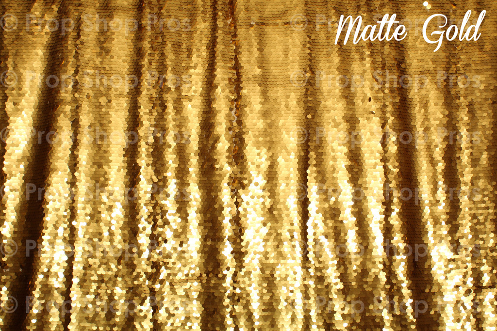 Matte Gold Sequins Backdrop