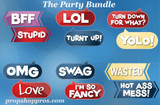 Party Signs | Party Bundle | Photo Booth Props | Prop Signs 