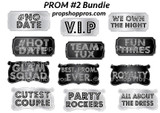 Prom Signs | Prom Part #2 | B-STOCK | Photo Booth Props | Prop Signs