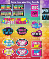 Same Sex Wedding | B-STOCK | Photo Booth Props | Prop Signs