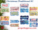 Christmas Signs | Traditional Part #3 | B-STOCK | Photo Booth Props | Prop Signs