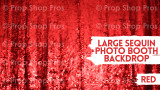 Red Large Sequin Photo Booth Backdrop | Photo Booth Backdrops 