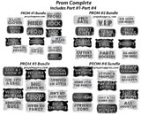 Prom Signs | Prom Complete Bundle | B-STOCK | Photo Booth Props | Prop Signs 