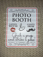 Table Top Sign | Photo Booth Props | Prop Sign  