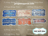 Christmas Signs | Traditional Complete | Photo Booth Props 