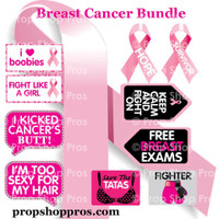 Breast Cancer Signs | B-STOCK | Photo Booth Props | Prop Signs 