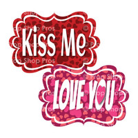 Valentine Love Signs | B-STOCK | Photo Booth Props | Prop Signs