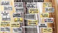 Class Reunion Signs | B-STOCK | Photo Booth Props | Prop Signs