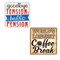 Prop Shop Pros Retirement Photo Booth Props Goodbye Tension Hello Pension & Worlds Longest Coffee Break