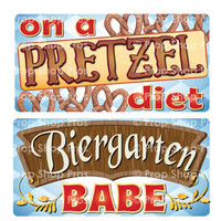 Prop Shop Pros Oktoberfest Photo Booth Props On A Pretzel Diet & Biergarten Babe