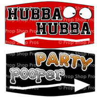 Prop Shop Pros Anytime Party Photo Booth Props Hubba Hubba & Party Pooper 