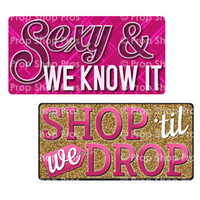 Ladies Night Out | Bachelorette Signs | B-STOCK | Photo Booth Props | Prop Signs