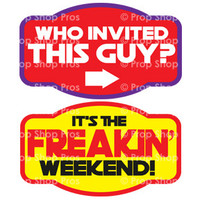 Party Signs | Anytime Party "12" | B-STOCK | Photo Booth Props | Prop Signs