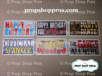 Birthday Signs | Any Age | Photo Booth Props | Prop Signs