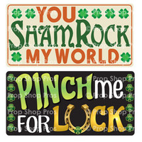 Prop Shop Pros St Patricks Day Photo Booth Props You Shamrock My World & Pinch Me For Luck