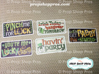 St. Patricks Day Signs | B-STOCK | Photo Booth Props | Prop Signs