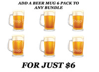 Beer Mug 6 Pack | B-STOCK | Photo Booth Props | Prop Signs