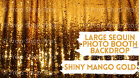 Shiny Mango Gold Large Sequin Photo Booth Backdrop | Photo Booth Backdrops 