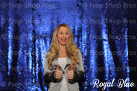 Royal Blue Large Sequin Photo Booth Backdrop | Photo Booth Backdrops