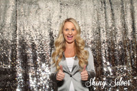 Shiny Silver Large Sequin Photo Booth Backdrop | Photo Booth Backdrops 