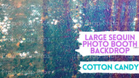 COTTON CANDY LARGE SEQUIN PHOTO BOOTH BACKDROP | PHOTO BOOTH BACKDROPS