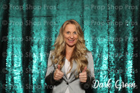 Dark Green Large Sequin Photo Booth Backdrop | Photo Booth Backdrops 