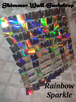 RAINBOW SPARKLE 8x8 SHIMMER WALL PHOTO BOOTH BACKDROP | PHOTO BOOTH BACKDROPS