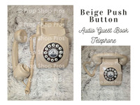 BEIGE AUDIO GUEST BOOK PHONE | AUDIO GUEST BOOK PHONE 