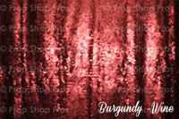 Burgundy Wine Large Sequin Photo Booth Backdrop | Photo Booth Backdrops 