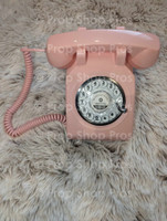 PINK ROTARY AUDIO GUEST BOOK PHONE | AUDIO GUEST BOOK PHONE