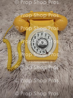 YELLOW ROTARY AUDIO GUEST BOOK PHONE | AUDIO GUEST BOOK PHONE