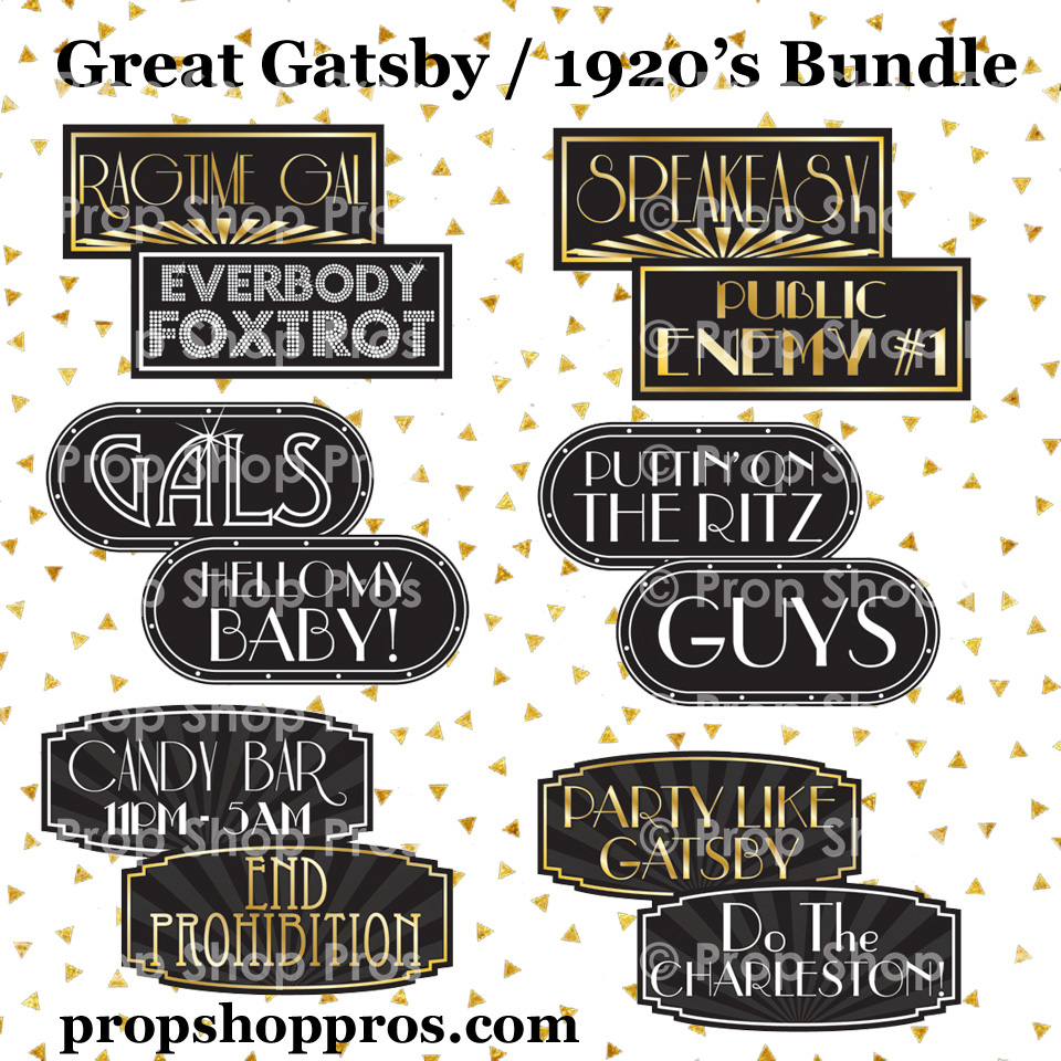 Best Gatsby Photo Booth Props | Prop Shop Pros best-gatsby-photo-booth-props-prop-shop-pros