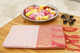 Hues of rose and white gorgeous golden zari embellished silk saree