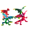 Pewter dragons facing forward Pewter dragons facing forward