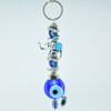 Evil Eye Keychain - Metal  Blue Elephant